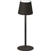 Fischer Leuchten LED-tafellamp Tropea, dimbaar, zwart, Woon-/ Eetkamer, metaal, Modern, LED tafellamp