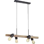 JUST LIGHT CANOP hanglamp met spots - Brons & Zwart