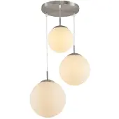 LINDBY Hanglampe , Heleska, dimbare, Wit, Woonkamer, Glas, Modern