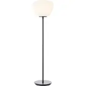 Brilliant Vloerlamp Kaizen zwart met wit
