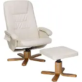 Beliani Bureaustoel Relax Pro beige - Leer