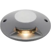 LUCANDE LED-grondspot Jeffrey, zilver, 1 lichtuitgang Jeffrey, alu / grijs / zink, Aluminium, Modern, LED buitenlamp