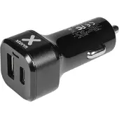 Xtorm Autolader Pro - USB + USB-C Autolader - Sigarettenaansteker USB Oplader Auto - 48W - Zwart