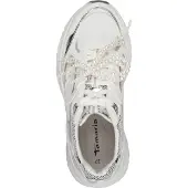 Tamaris Sneakers laag zilver / wit