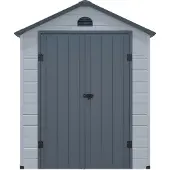 Vente-unique Tuinschuur in hars CESIO - Grijs - 3,65m?