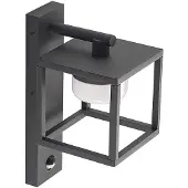 LUCANDE Wandlamp buiten met bewegingssensor Timio, dimbaar, alu / grijs / zink, Aluminium, Modern