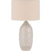 Beliani SALZA - Tafellamp - Beige - Keramiek