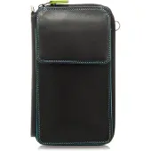 Mywalit Portemonnee 'Multi Purse' turquoise / limoen / mandarijn / lichtrood / zwart