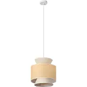 Osram Hanglamp Decor Wrap Cone, dimbaar, crème / amber, Woon-/ Eetkamer, Textiel / Stof / Zijde, Landelijk, Hanglamp