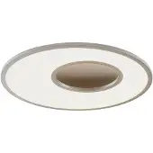 LUCANDE LED-plafondlamp Durun, dimbaar, alu / grijs / zink, Keuken, Kunststof, Modern, LED plafondlamp