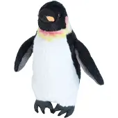 Wild republic Knuffel Pinguïn Junior 30 Cm Pluche Wit/zwart