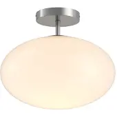 LINDBY Plafondlamp , Sonika, dimbare, Wit, Woonkamer, Glas, Modern