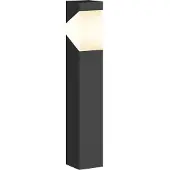 LUCANDE Sokkellamp buiten Kiran, dimbaar, zwart, Aluminium, Modern, Sokkellamp