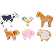 Goki Houten Dieren - Boerderijdieren Set