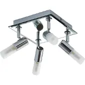 LINDBY Plafondlamp , Zela, dimbare, Metallic, Badkamer, Metaal, Modern