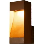 Konstsmide Wandlamp buiten | Rechthoek | Rho | 2700K | IP54 | Roestbruin | 10W |