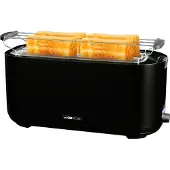 Clatronic TA 3802 4-Scheiben-Toaster Schwarz, Broodrooster, Zwart