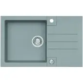 ALVEUS CZ Rock - Granieten spoelbak 78x48 cm, met draaiknopbediening, carbon 1090942