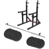 Gorilla Sports Multi Squat Rack 40 kg Set