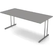 Kerkmann Büromöbelfabrik Bureau Profi grijs 180cm