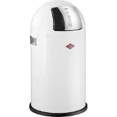 Wesco Pushboy Prullenbak - Afvalbak - 50 Liter - Wit