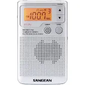 Sangean Pocket 250 Zakradio VHF (FM), Middengolf Zilver
