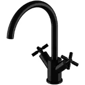 Steinberg 250 - Wastafelkraan met waste, mat zwart 250 1500 S