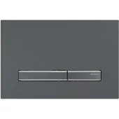 Geberit Sigma50 - Bedieningsplaat, easy to clean, geborsteld zwart chroom 115.671.QD.2