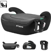 Tulano Cabby 20 i-Size Autostoelverhoger - Zitverhoger - Kinderzitje 125-150 cm met Bekerhouder - Grijs
