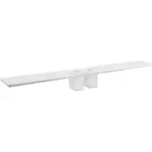 Sapho Abeline - Plancet met glazen, 100 cm, mat wit AE102-0101-01