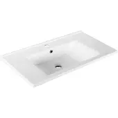 Aqualine Zuno 75 Keramische wastafelmeubel wastafel 75x45cm, wit
