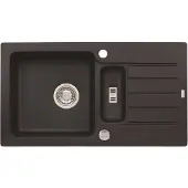 Alveus Niagara - Granieten spoelbak 78x44 cm, met draaiknopbediening, carbon 1089487