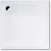 Kaldewei Avantgarde - Vierkante douchebak Superplan 386-5, 80x80 cm, wit - douchebak, verlaagde polystyreen steun 447547980001