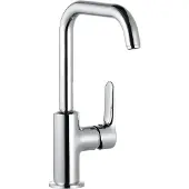 Kludi Objekta - Wastafelkraan met draaibare uitloop, chroom 320240575