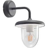 PRIOS Wandlamp buiten Larkumi, dimbaar, alu / grijs / zink, Aluminium, Modern, Wandlamp buiten