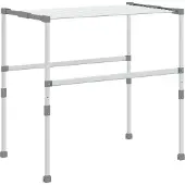 vidaXL Droogrek 83x(50-55)x(40-85) cm aluminium