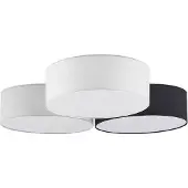LINDBY Plafondlamp , Janita, dimbare, Meerkleurig, Woonkamer, Stof, Modern