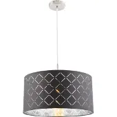Globo Lighting Retro metalen nikkelen hanglamp Globo Kidal