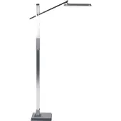 Beliani AQUARIUS - Staande lamp - Zilver - Synthetisch materiaal