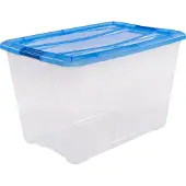 IRIS OHYAMA Topbox Opbergbox 60L 57.5X39X36.5 Cm Blauw/Transparant
