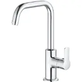 Kludi Pure&Easy - Wastafelkraan met draaibare uitloop, chroom 370240565