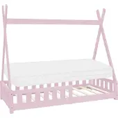 ML-Design Kinderbed Tipi | hout roze 169x29x18 cm kinderbedden | NADUVI