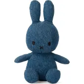 Bon Ton Toys Knuffel - 23 cm - Miffy - Mid Wassen Denim - - OneSize - Knuffels
