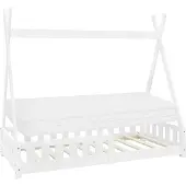 ML-Design Kinderbed Tipi | hout wit 169x29x18 cm kinderbedden | NADUVI