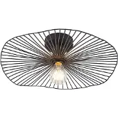 LINDBY Plafondlamp , Ruota, dimbare, Zwart, Woonkamer, Metaal, Modern