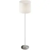 LINDBY Vloerlampe , Everly, Wit, Woonkamer, Stof, Modern
