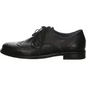 Waldlaufer Veterschoen 'Schnürschuh Herren 319007-149-001 Echtleder in schwarz' zwart
