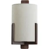 Light & Living Wandlamp 22x18x36 cm LITTO donker bruin+linnen naturel