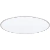 LINDBY LED-plafondlamp Narima, alu / grijs / zink, Keuken, Kunststof, Modern, LED plafondlamp