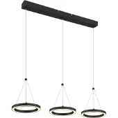 Globo 3-lichts hanglamp Grenvix design zwart